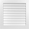 Ekena Millwork Vertical Surface Mount PVC Gable Vent: Non-Functional, w/3-1/2"W x 1"H, Standard Frame, 32"W x 32"H GVPVE32X3201SN - alternate 1